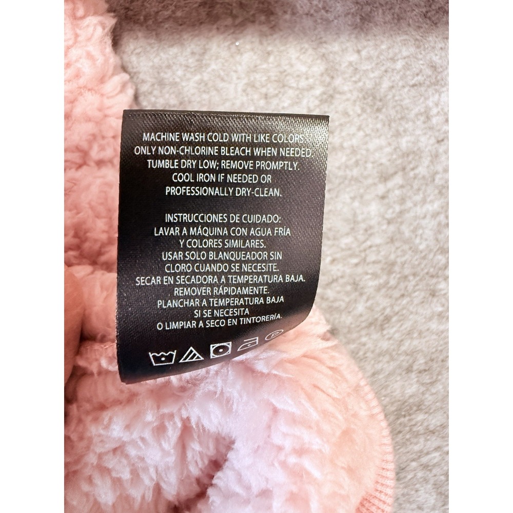 Lukka Lux Womens Pink Sherpa Fleece Pullover Turtleneck Sweater Size Large - Picture 5 of 12
